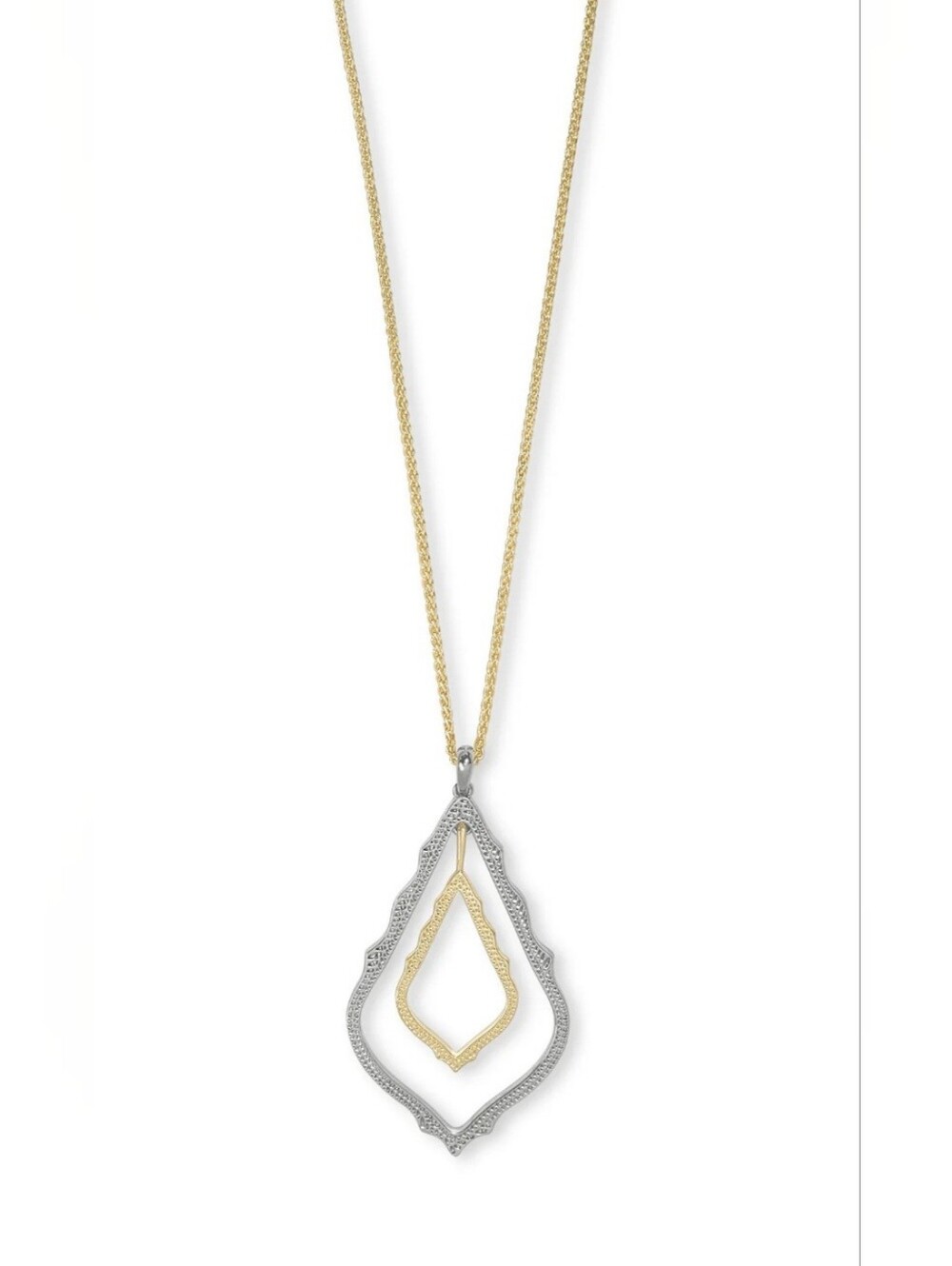 Kendra Scott Simon Long Pendant Necklace Mixed Metal